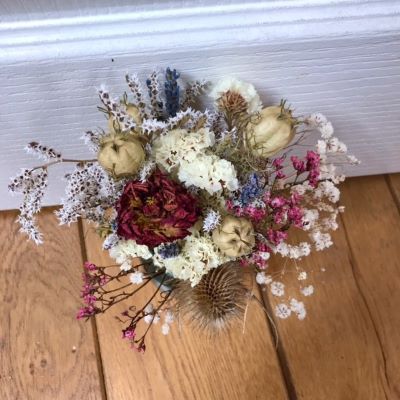 Bouquet en fleurs séchées, Les Immortelles. Collection fête des mères