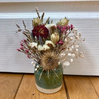 Bouquet en fleurs séchées, les Immortelles. Collection fête des mères