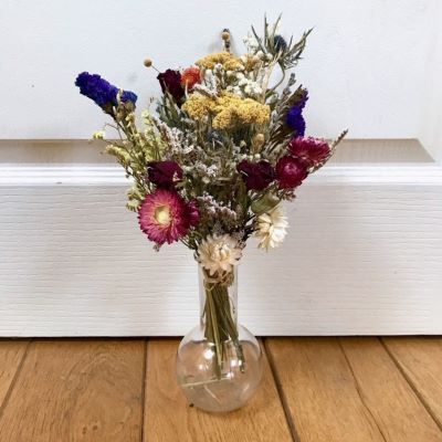 Bouquet de fleurs séchées, Les Immortelles. Décoration florale artisanale